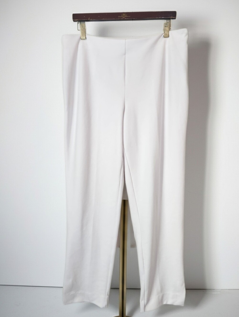 Adrienne Vittadina Winter White Ankle Dress Pants Size 14